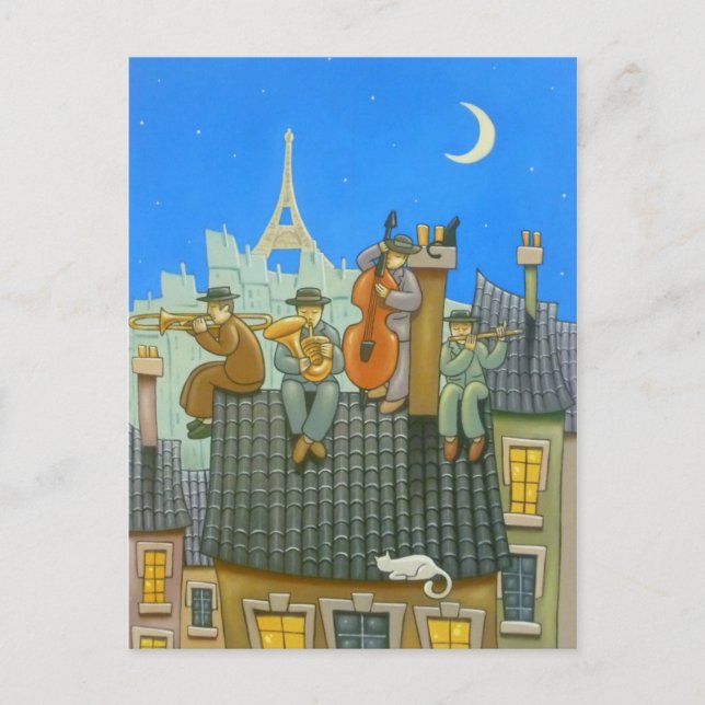 Carte Postale Paris Jazz (Devant)