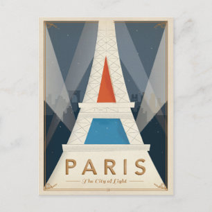 Carte Postale Paris - La Ville Lumière