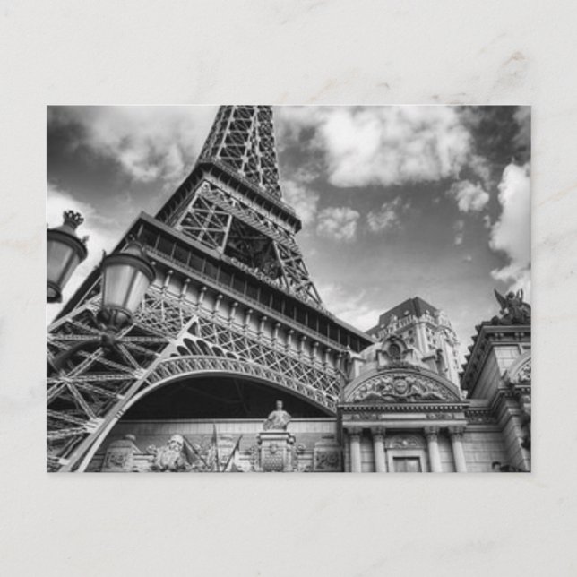 Carte Postale Paris noir et blanc (Devant)