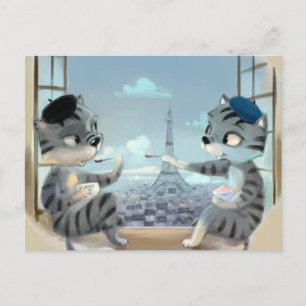 Carte postale Paris par jour