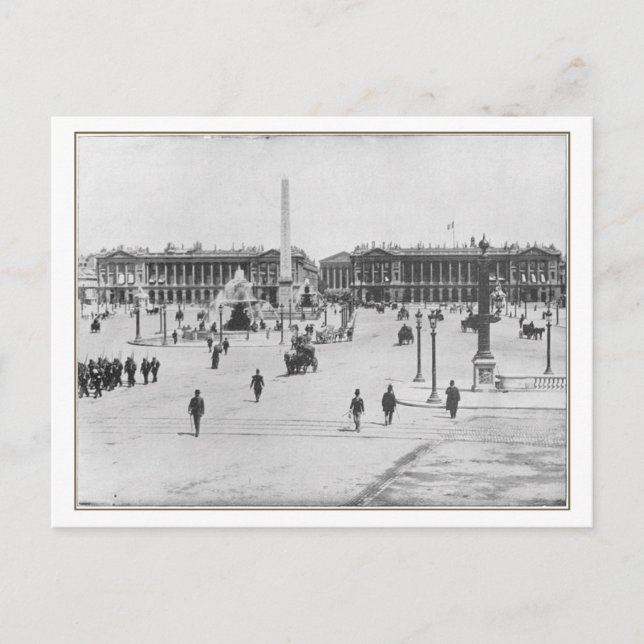 Carte postale Paris, Place de la Concorde (Devant)