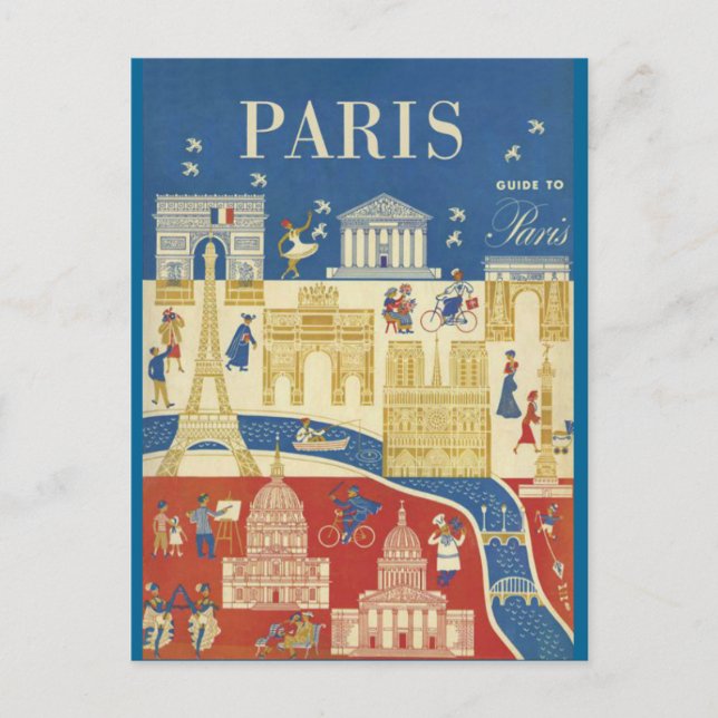 Carte Postale Paris - Poste (Devant)