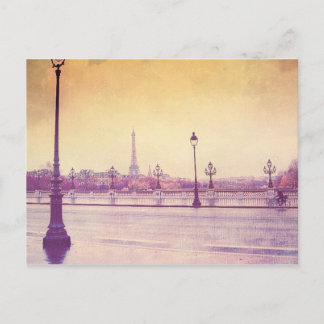Carte Postale Paris sous la pluie