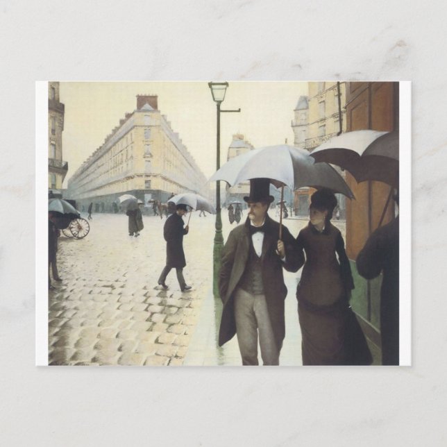 Carte Postale Paris Street, Rainy Day par Caillebotte (Devant)
