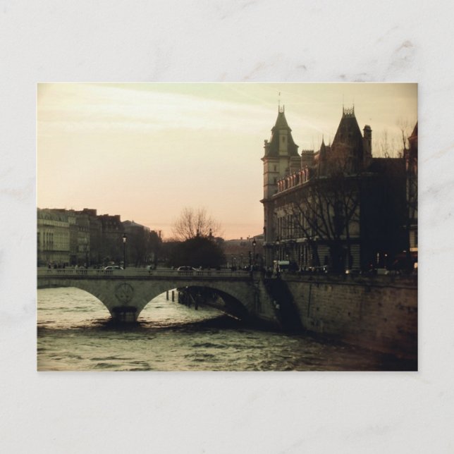 Carte Postale Paris, ville de l'amour... (Devant)