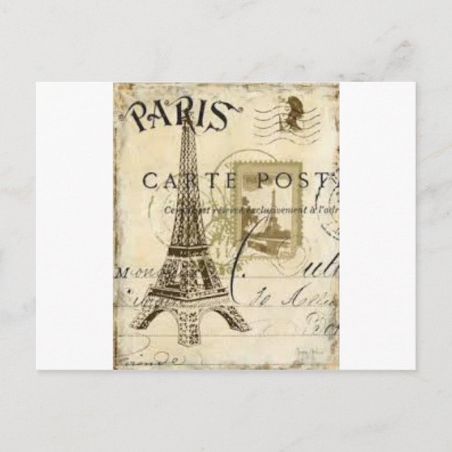 Carte Postale Paris Vintage (Devant)