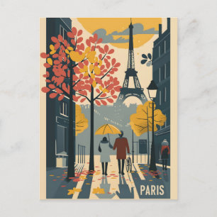 Carte postale Paris Vintage Art