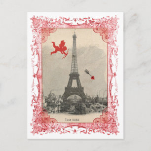 Carte postale Paris Vintage Cupid