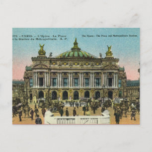 Carte Postale Paris vintage,    Opéra