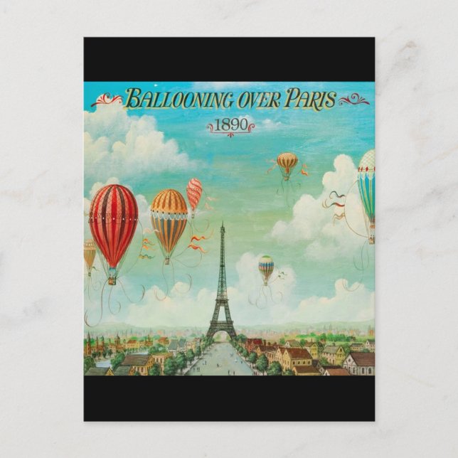 Carte postale Paris Voyage vintage (Devant)