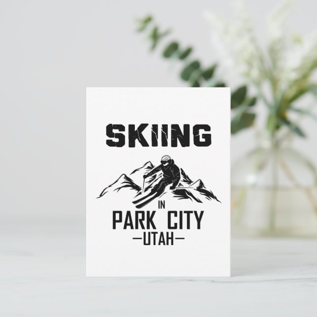 Carte Postale Park City Utah ski (Debout devant)