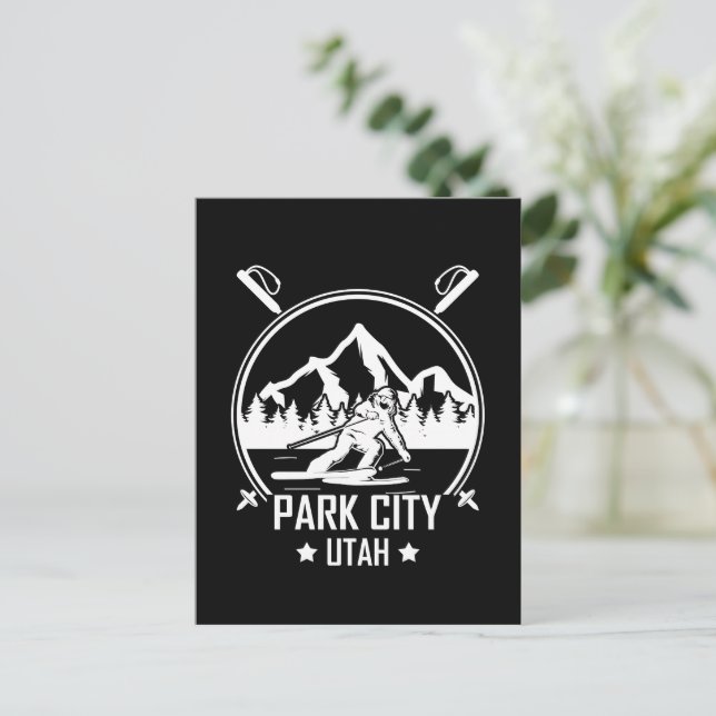Carte Postale Park City Utah ski (Debout devant)