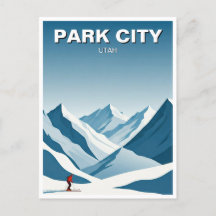 Park City Utah Skiing Skier Travel