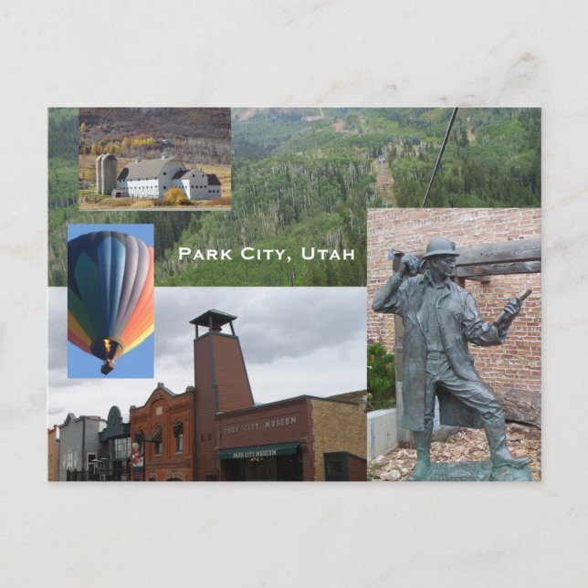 Carte postale Park City Utah Souvenier (Devant)