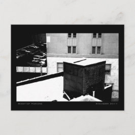 Carte Postale Parking sur le toit Paysage urbain d'hiver