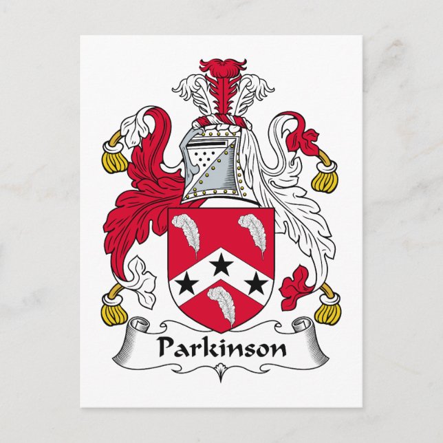 Carte Postale Parkinson Family Crest (Devant)