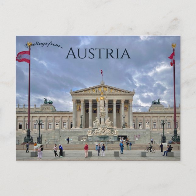Carte Postale Parlament Österreich Austrian Parliament Austria (Devant)