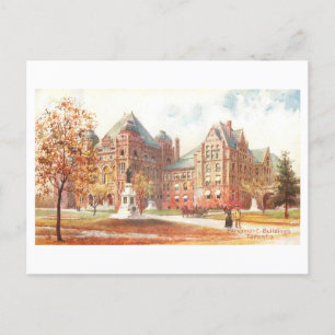 Carte Postale Parlement Édifice Toronto Canada Vintage