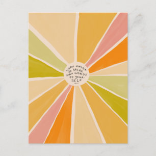 Carte Postale Parler des mots semblables - Inspirationnel positi