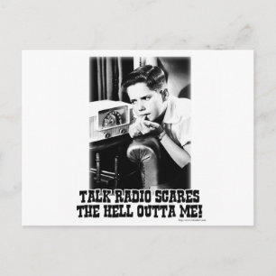 Carte Postale Parler radio est effrayant