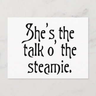 Carte Postale Parlez de l'humour drôle steamie glasgow uk