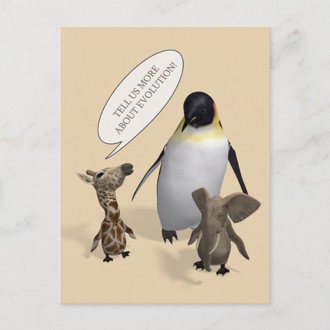 Carte Postale Parlons de l'évolution (Devant)