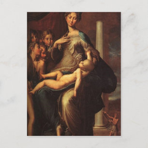 Carte Postale Parmigianino Madonna mit dem langen