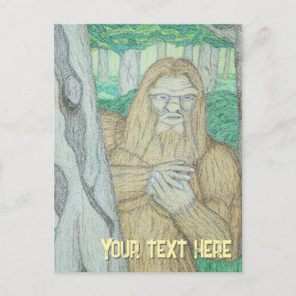 Carte Postale Parodie de mème Bigfoot