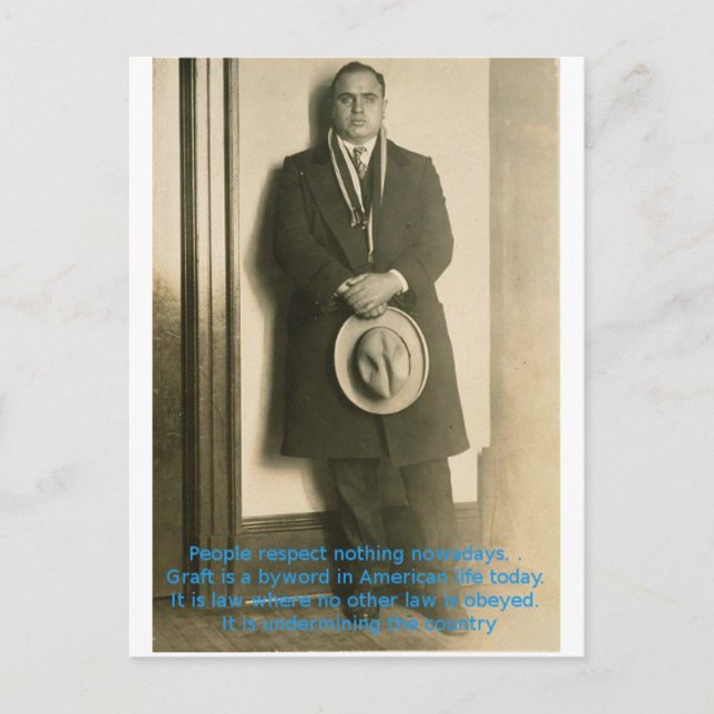 Carte Postale Paroles De Sagesse D'Al Capone ? (Devant)
