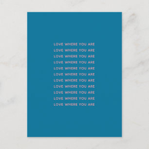 Carte Postale Paroles inspirantes et magnifiques Typographie Ble