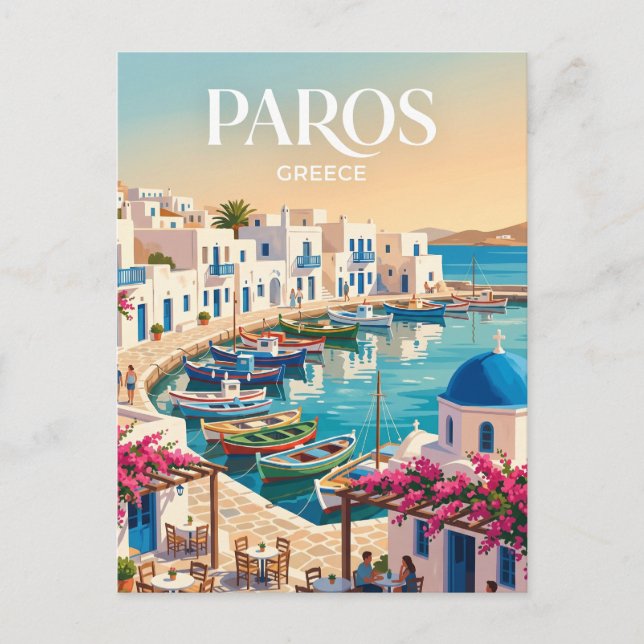 Carte Postale Paros Grèce (Devant)