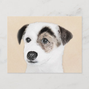 Carte Postale Parson Jack Russell Terrier Peinture - Chien Art