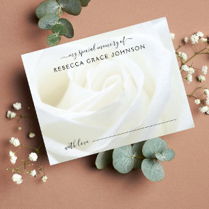 Carte Postale Partager Une Mémoire Florale Rose Funérailles