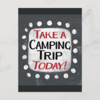 Carte postale : Partez en camping aujourd'hui