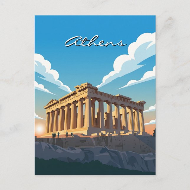 Carte Postale Parthenon d'Athènes (Devant)