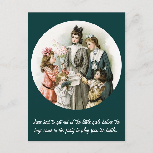 Carte Postale Parti Humour vintage (Devant)