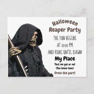 Carte Postale Partie de la couche d'Halloween