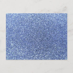 Carte Postale Parties scintillant bleu clair