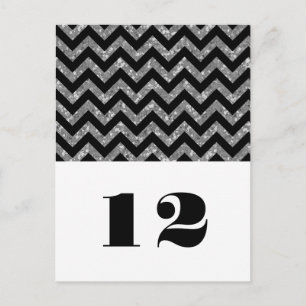 Carte postale Parties scintillant Chevron Argent