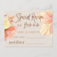 Parties scintillant de cuivre floral script de la