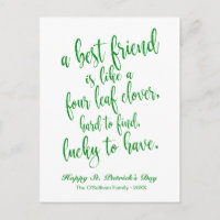 Parties scintillant Friendship Irish Proverb St. P