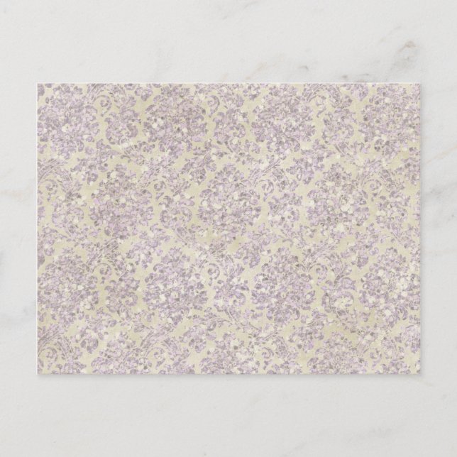 Carte Postale Parties scintillant lilas de crème (Devant)