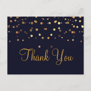 Carte Postale Parties scintillant Or Bleu  tendance à bas prix M