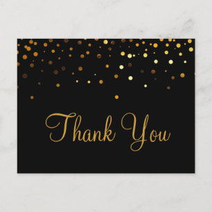 Carte Postale Parties scintillant Or tendance à bas prix Merci n