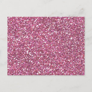 Carte Postale Parties scintillant rose brillant