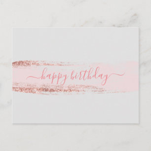 Carte Postale Parties scintillant rose Bruxelles Anniversaire