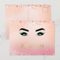 Parties scintillant Rose Vert Yeux Oeil Oeil Lashe