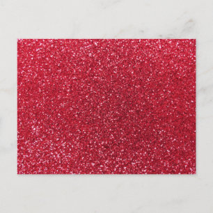 Carte Postale Parties scintillant rouge Crimson