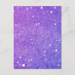 Carte Postale Parties scintillant violette brillante - brillante