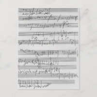 Partition musicale manuscrite